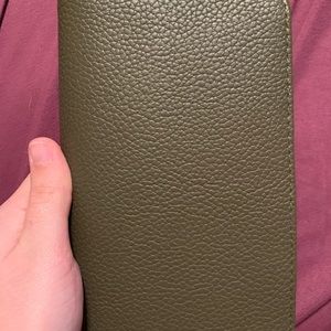 A new day olive green wallet small